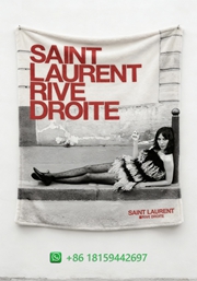 Yves Saint Laurent Throw Blankets